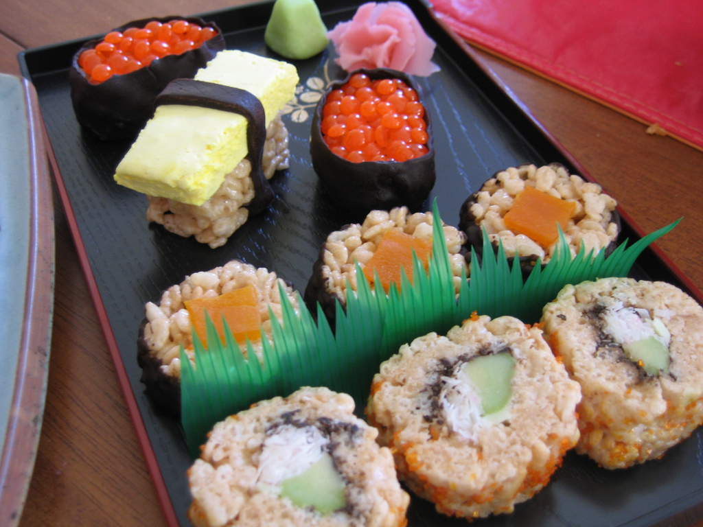 Cookies Shaped Like Pieces of Sushi Cookies Shaped Like Pieces of Sushi
