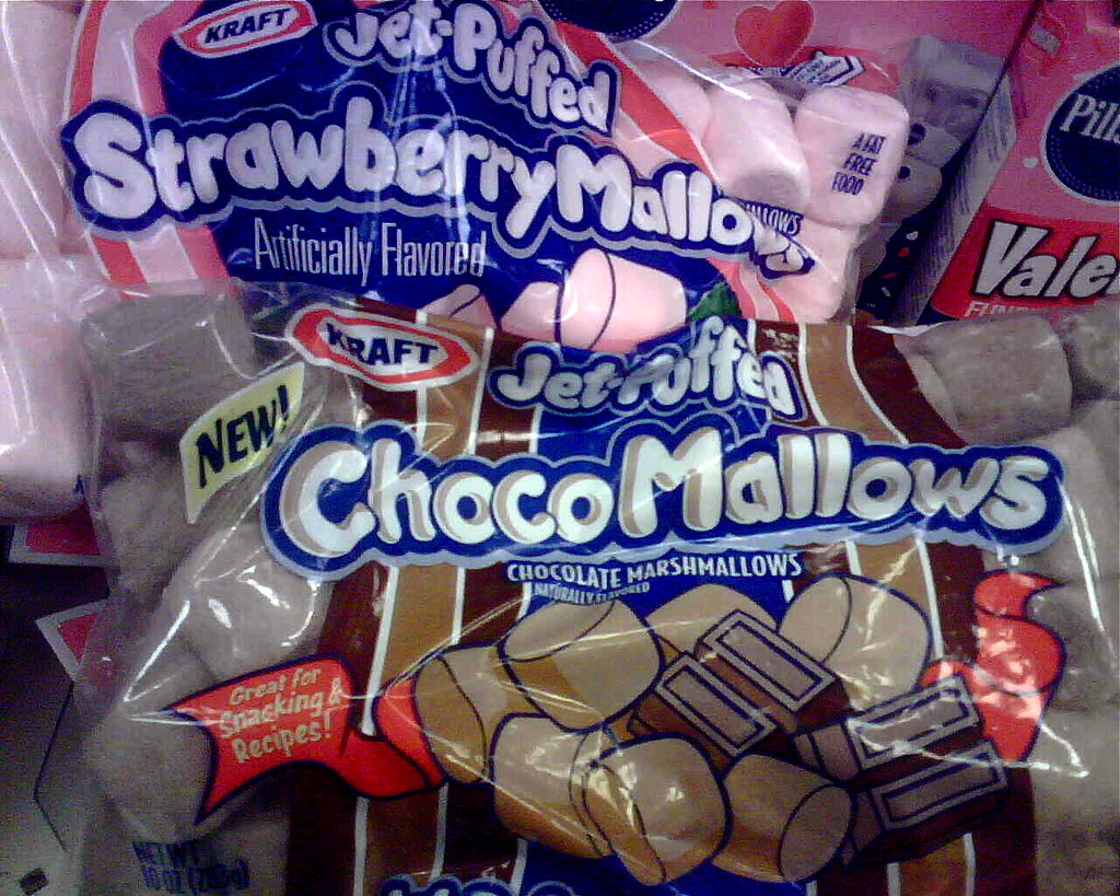 Chocolate and Strawberry Flavored Marshmallows Chocolate and Strawberry Flavored Marshmallows