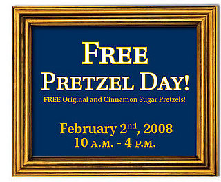 Auntie Anne's is Giving Away Free Pretzels this Saturday