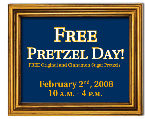 Auntie Anne's is Giving Away Free Pretzels this Saturday