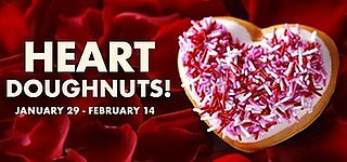 Heart-Shaped Doughnuts from Krispy Kreme