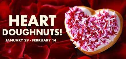 Heart-Shaped Doughnuts from Krispy Kreme