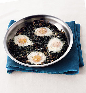 Sunday Dinner: Baked Eggs with Spinach and Mushrooms