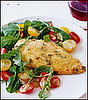 Fast & Easy Dinner: Parmesan-Crusted Chicken with Arugula Salad