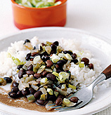 Fast & Easy Dinner: Black Beans and Rice