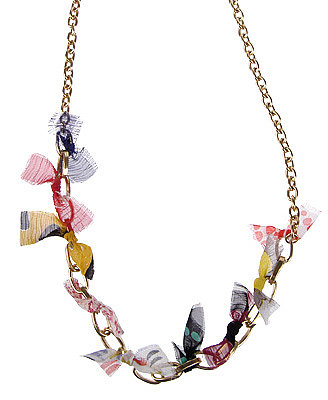 Chain Necklace w/Swatch (FINAL SALE: $8) - Twelve By Twelve