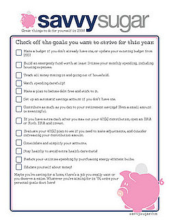 2008 New Year's Resolutions