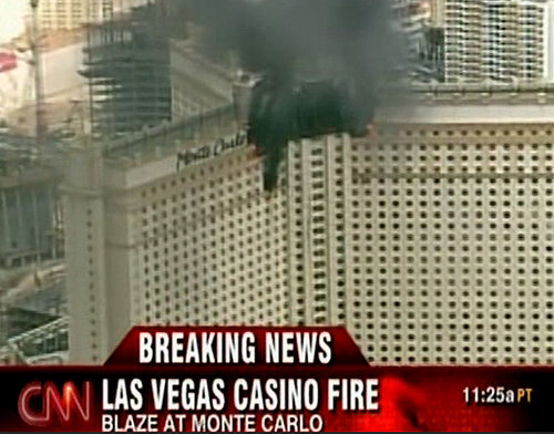 Monte Carlo Hotel on Fire