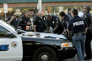 Shooting at LA Bus Stop