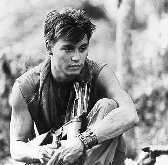 Johnny Depp Platoon Movie Stills! How More Hot Can He Get?