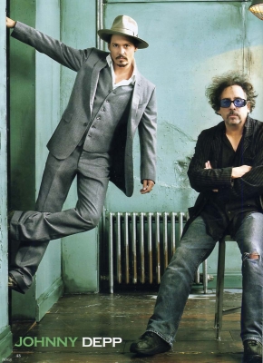 Magazine Scans of Johnny Depp & Tim Burton