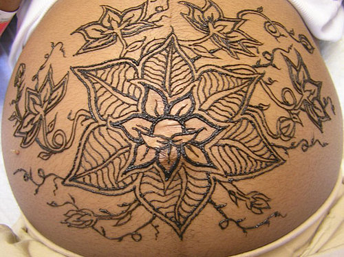 Ga Ga or Gag:  Pregnant Henna Bellies