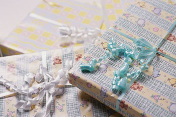 Opening Gifts at a Baby Shower