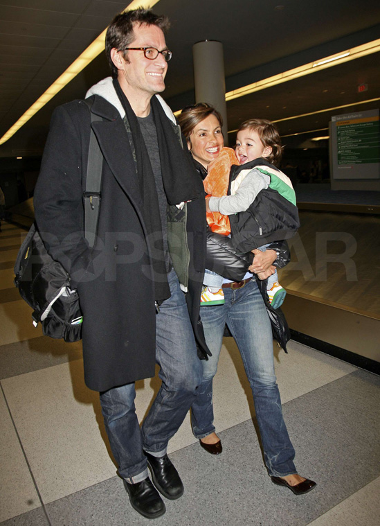 Mariska Hargitay with son August and husband Peter Hermann. Mariska Hargitay with son August and husband Peter Hermann.