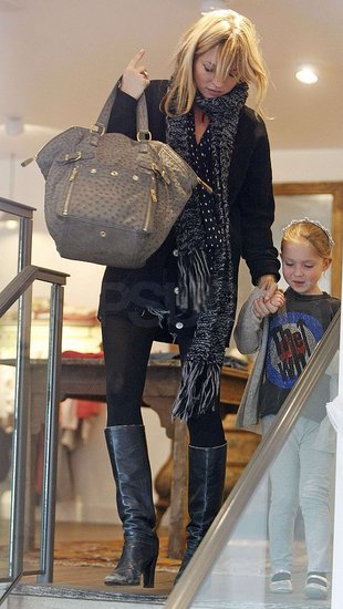 Kate Moss and daughter Lila Grace out shopping. Kate Moss and daughter Lila Grace out shopping.