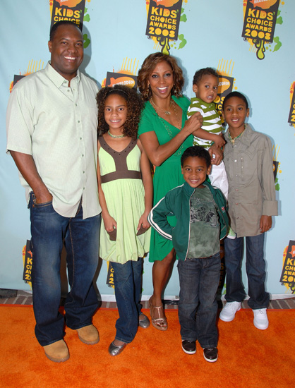 Holly Robinson Peete and her family enjoyed the Nickelodeon festivities. Holly Robinson Peete and her family enjoyed the Nickelodeon festivities.
