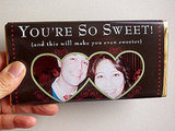 I designed some photo candy bar wrappers for Valentine's Day