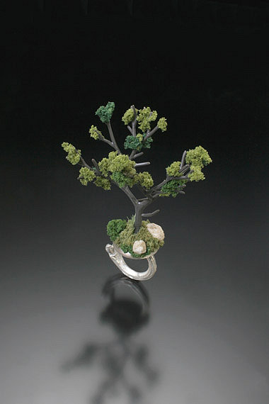 Sarah Hood, jewelry artist :: Jewelry :: Landscape :: Summer Tree Ring