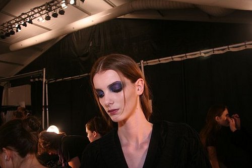 Backstage at Monique Lhuillier Backstage at Monique Lhuillier