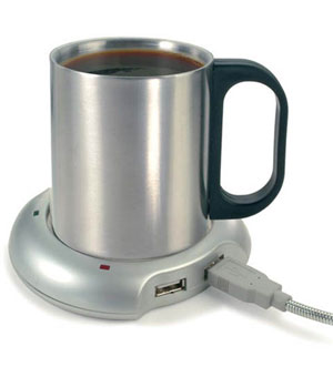 4 Port USB Hub with Mug Warmer