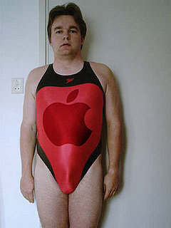 Dude in Apple Swimsuit