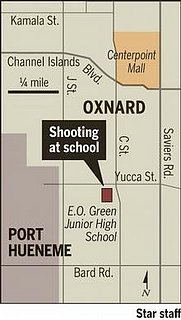 Headline: School Shooting in California Middle School