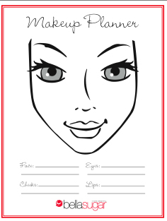 Free makeup planner chart