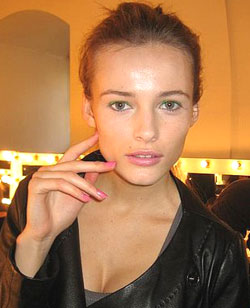 Backstage at the Fall 2008 Armand Basi Fashion Show