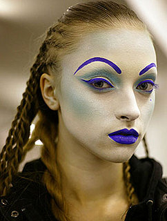 Electric Makeup at the 2008 Fall Gareth Pugh Fashion Show