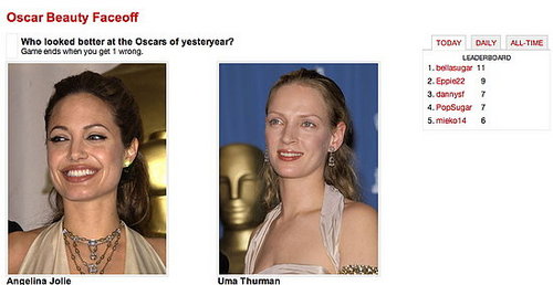Play Our Oscars Beauty Faceoff Game!
