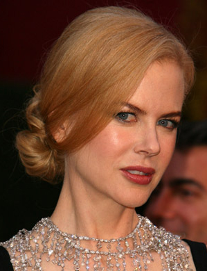 Nicole Kidman at the Oscars: hair and makeup