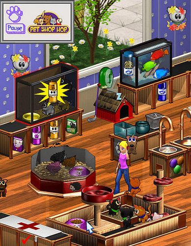 Sneak peek at the online game Pet Shop Hop™
