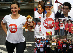 Davina McCall and Ray Quinn Join in 2008 Sport Relief Davina McCall and Ray Quinn Join in 2008 Sport Relief