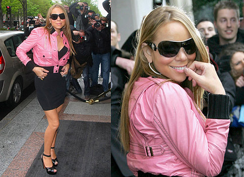 Mariah Carey Arrives in Paris as Her Single "Touch My Body" Looks Set to Take the Number One Spot in US Billboard Chart