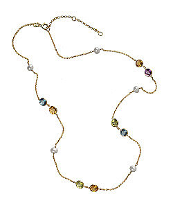 Brian Danielle Multi Stone Necklace 