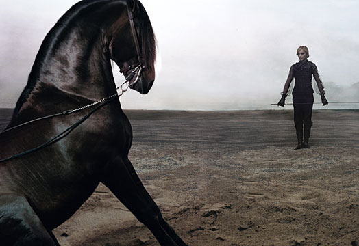 Madonna as a horse trainer