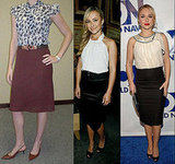 belt + high waist skirt = Hayden Panettiere