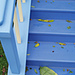 Contrasting Paint on the Stairs