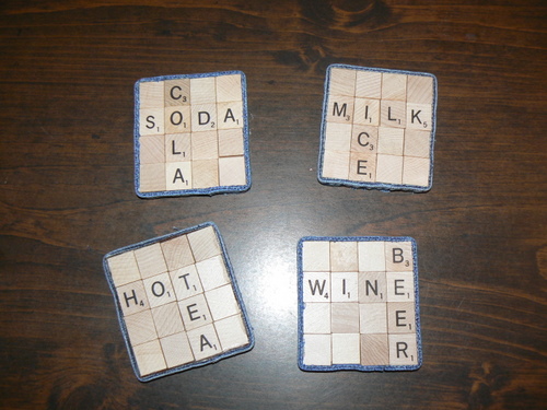 DIY: Scrabble Coasters