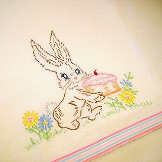 Etsy Find: Embroidered Tea Towel
