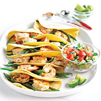 Shimp Tacos w/ Fresh Tomato Salsa
