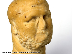 1,800-year-old marble head unearthed in Israel