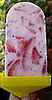 Strawberry and Raspberry Frozen Yogurt Popsicle
