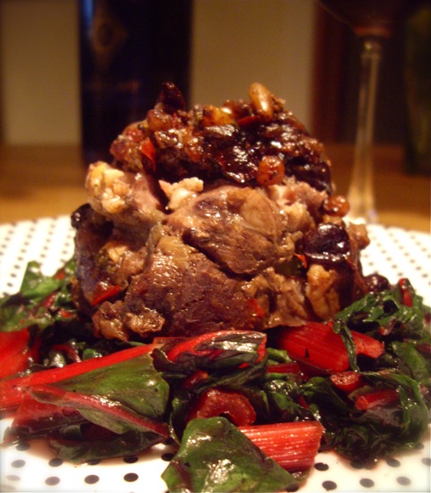 Roasted Stuffed Lamb with Swiss Chard Roasted Stuffed Lamb with Swiss Chard