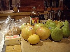 Caramel Fondue With Fall Fruit 