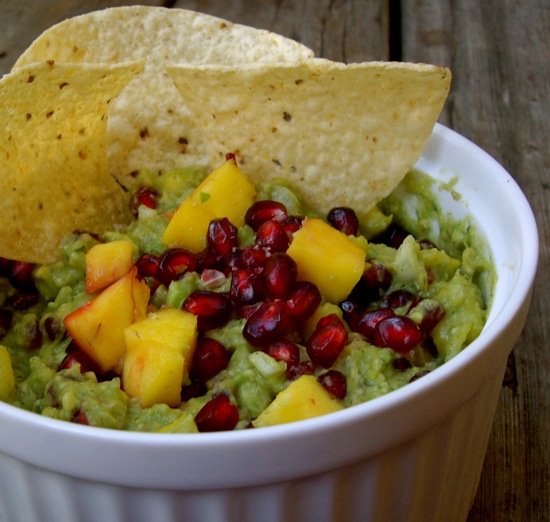Tart and Sweet Pomegranate-Mango Guacamole Tart and Sweet Pomegranate-Mango Guacamole