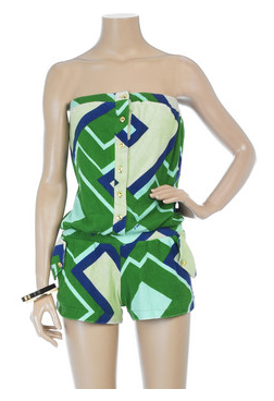 T-Bags Terrycloth bandeau playsuit T-Bags Terrycloth bandeau playsuit