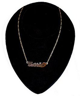 Fabworthy: Custom Carrie Nameplate Necklace 