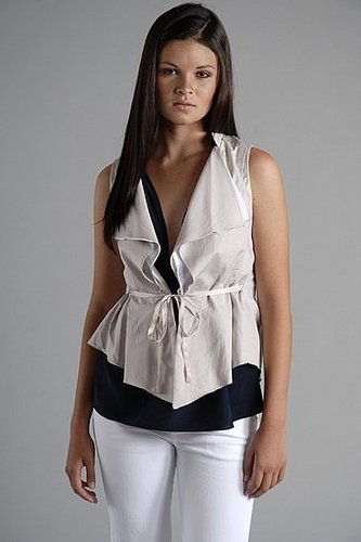 Plastic Island Drop Collar Vest Plastic Island Drop Collar Vest