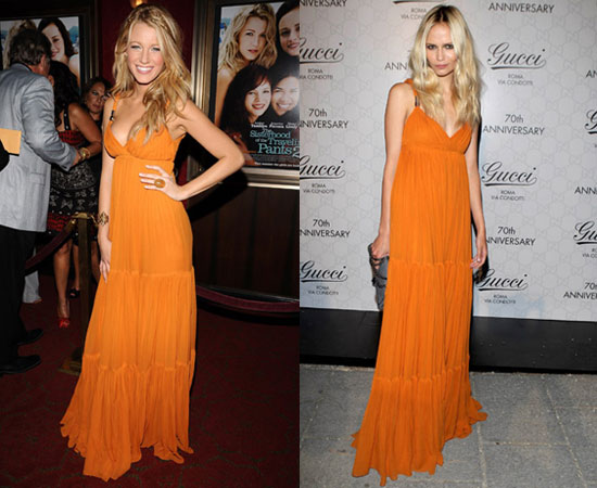 Who Wore It Better? Orange Gucci Resort Maxi Dress Who Wore It Better? Orange Gucci Resort Maxi Dress